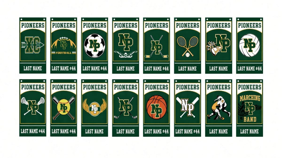 NPHS Sports flags