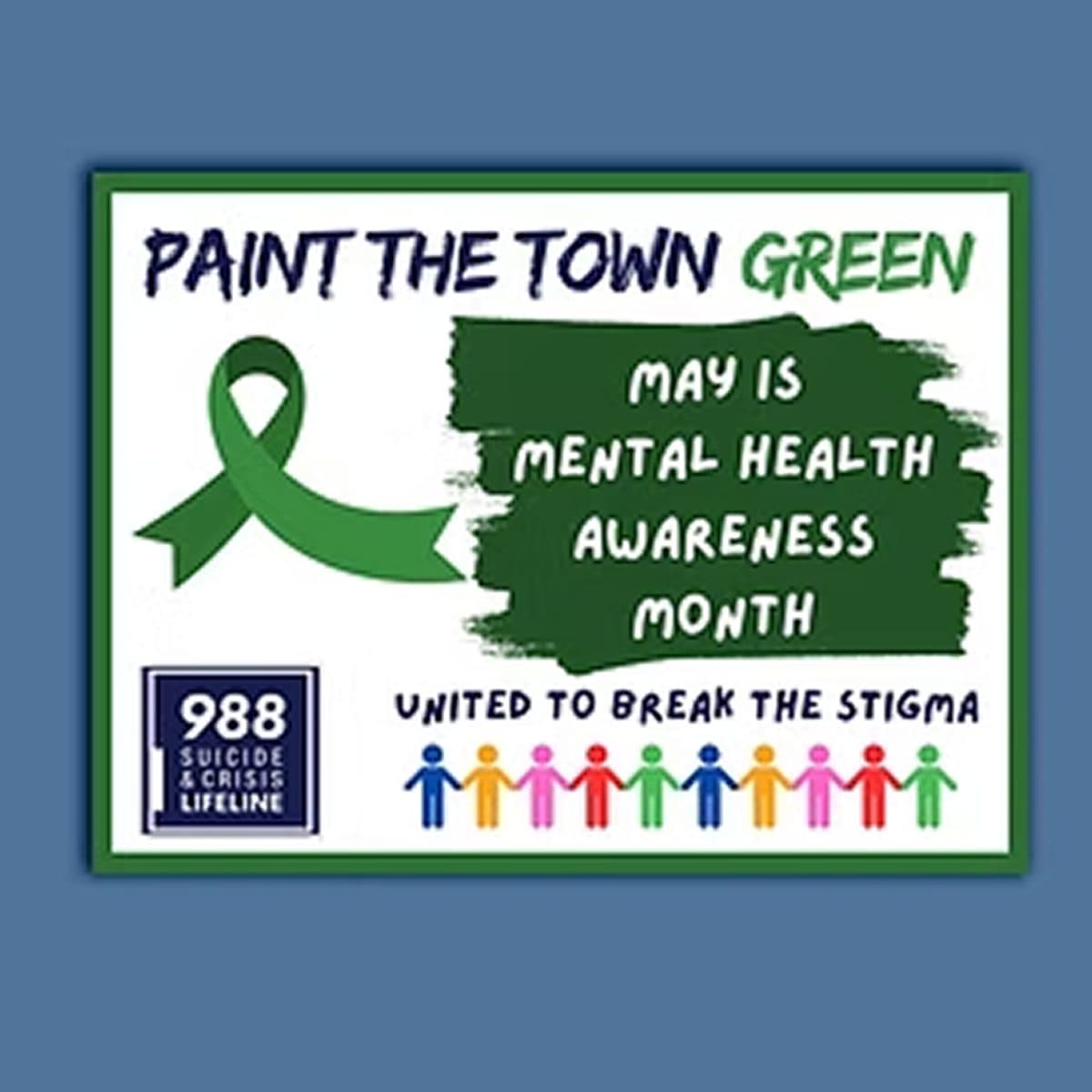 Enamel Pins – Mental Health Green Ribbon